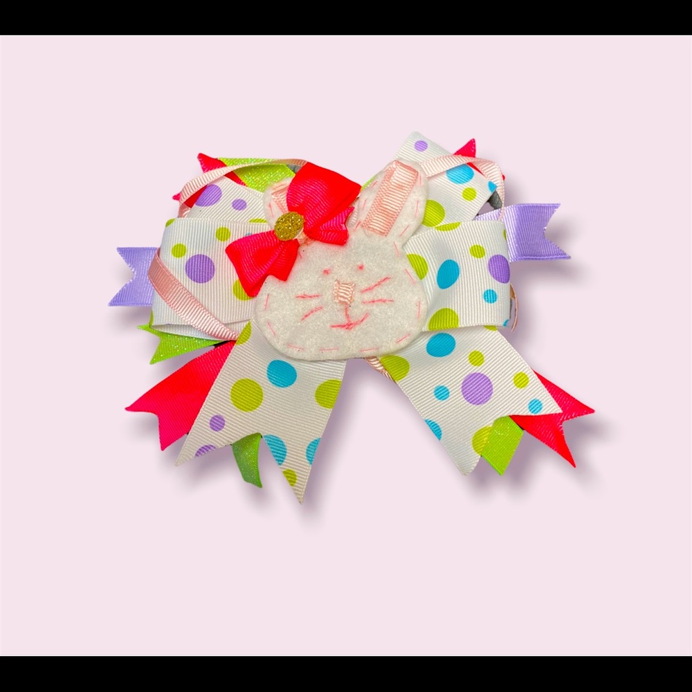 Handcrafted Easter bunny bow